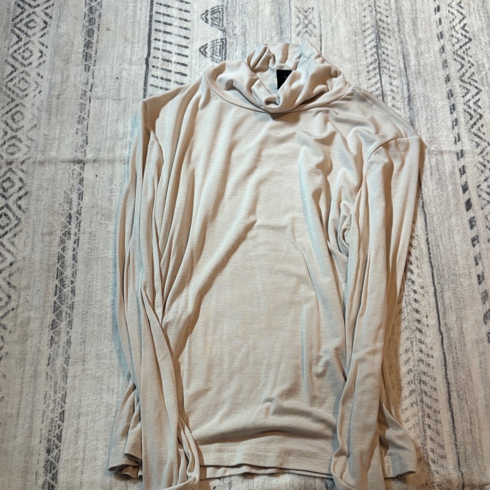 SHEIN Cream Long Sleeve Top